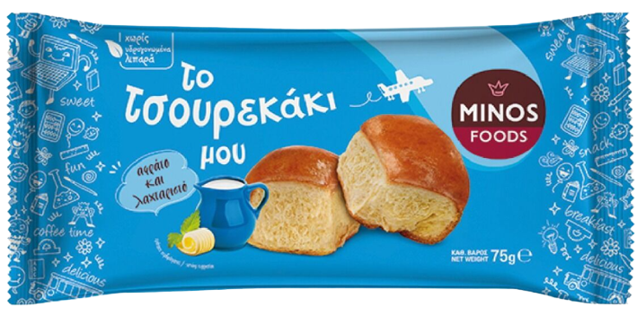 MINOS FOODS τσουρέκι πολίτικο 75gr – Κέικ, Τσουρέκια και Κρουασάν