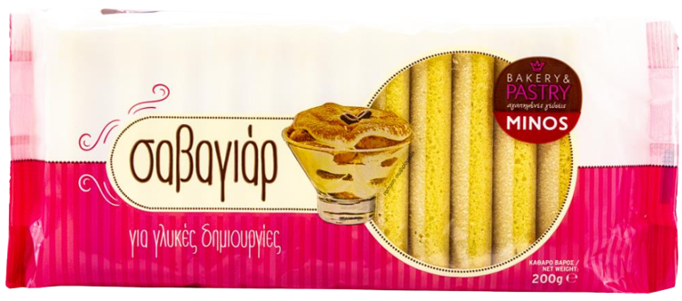 MINOS FOODS μπισκότα σαβαγιάρ ιταλικού τύπου 200gr