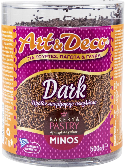MINOS FOODS art και deco dark τρούφα 500gr – Βρώσιμα Διακοσμητικά Ζαχαροπλαστικής