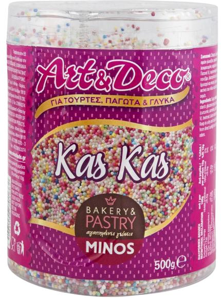 MINOS FOODS art και deco κας κας 500gr – Βρώσιμα Διακοσμητικά Ζαχαροπλαστικής