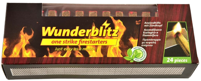 WUNDERBLITZ προσάναμμα κεφαλή σπίρτου 24τεμ – Καύσιμες Ύλες