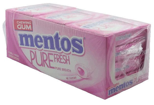 MENTOS τσίχλες pure fresh slim box τσίχλες bubble fresh 12x30gr – Καραμέλες, Γλειφιτζούρια και Τσίχλες