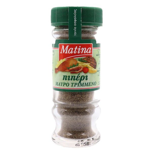 MATINA πιπέρι τριμμένο βάζο 40gr – Μπαχαρικά και Μυρωδικά