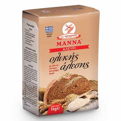 ΑΦΟΙ ΚΕΡΑΜΑΡΗ Μάννα αλεύρι ολικής άλεσης 1kg – Αφοί Κεραμάρη