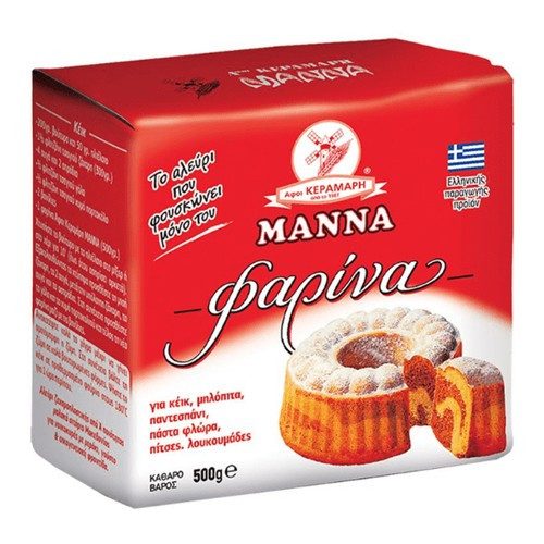 ΑΦΟΙ ΚΕΡΑΜΑΡΗ Μάννα φαρίνα 500gr – Αφοί Κεραμάρη – Αλεύρι