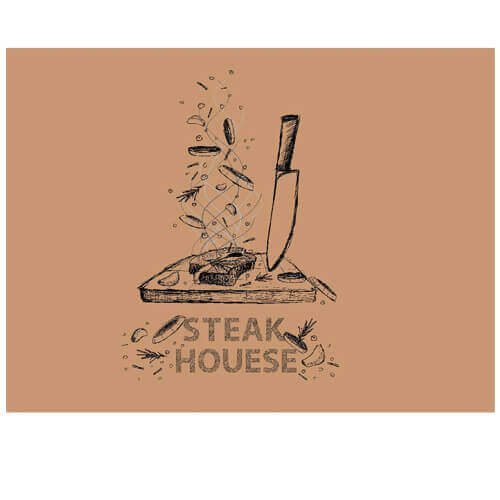 ΚΡΙΝΟΣ σουπλά μιας χρήσης κραφτ καφέ steakhouse 30x40cm 500τεμ – Krinos – Στρώσιμο Τραπεζιού μιας Χρήσης
