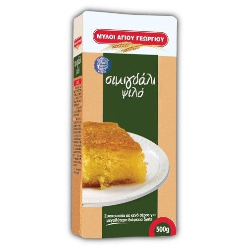 ΜΥΛΟΙ ΑΓΙΟΥ ΓΕΩΡΓΙΟΥ σιμιγδάλι ψιλό 500gr – Μύλοι Αγίου Γεωργίου – Αλεύρι