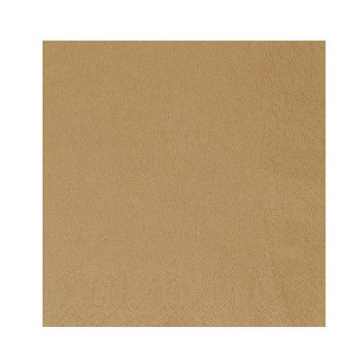 KRINOS χαρτοπετσέτες πολυτελείας κραφτ καφέ 1/4 33x33cm 400τεμ – Χαρτοπετσέτες και Κουβέρ Εστίασης