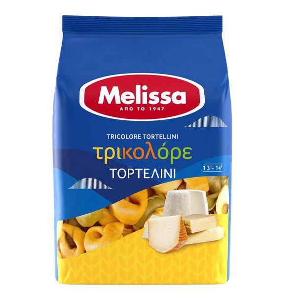 MELISSA ζυμαρικά τορτελίνια τρικολόρε 250gr