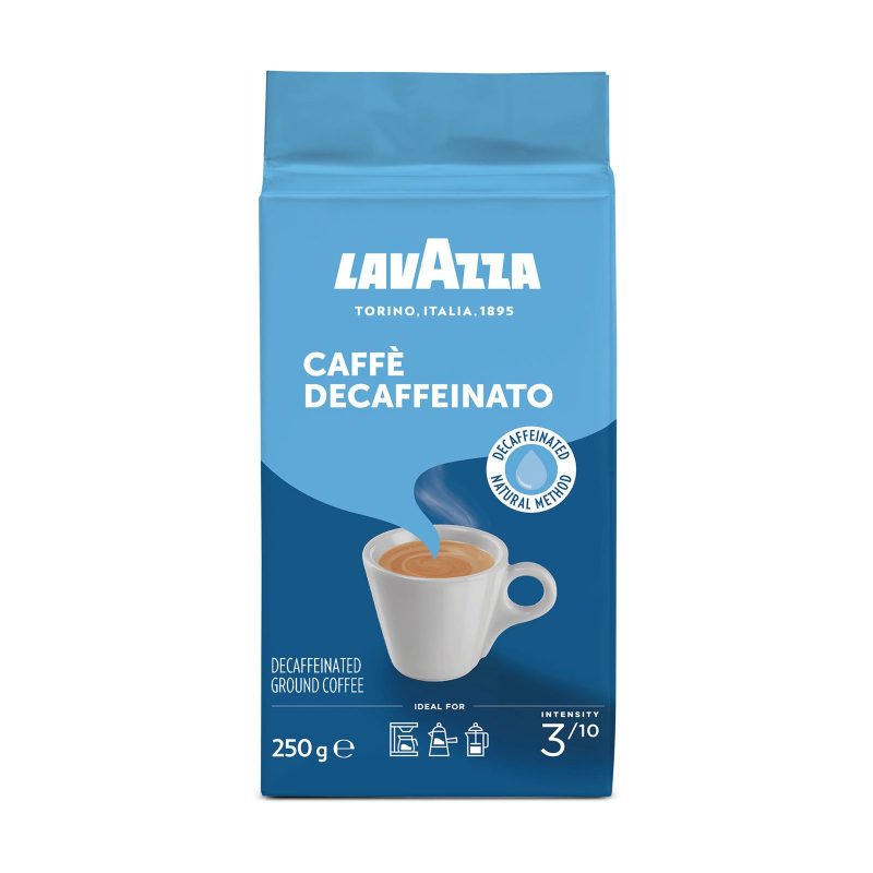 LAVAZZA καφές espresso Decaffeinato χωρίς καφεΐνη αλεσμένος 250gr – Καφέδες