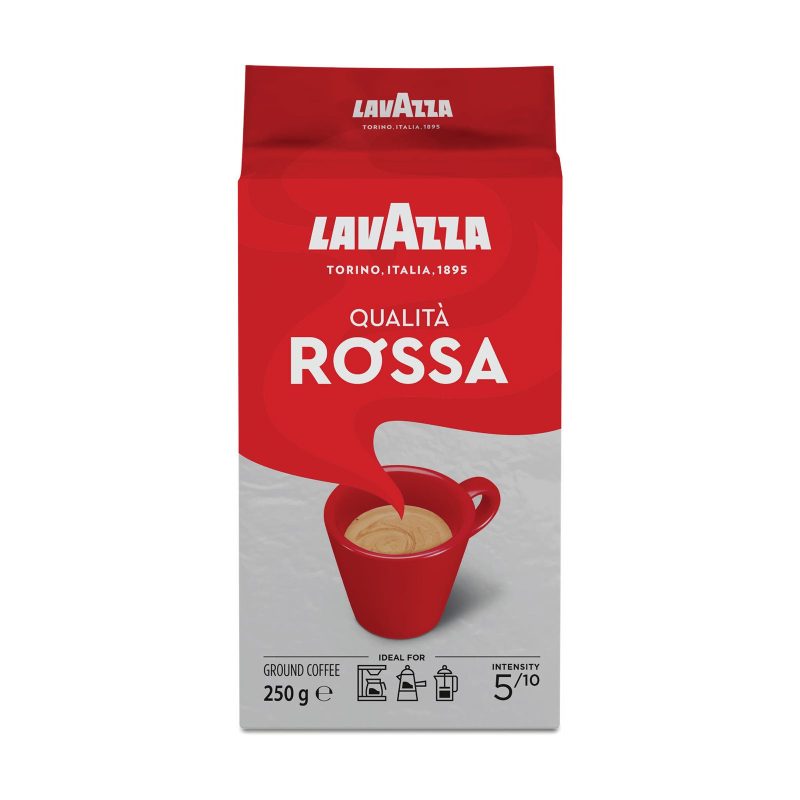 LAVAZZA καφές espresso Qualita Rossa αλεσμένος 250gr – Καφέδες
