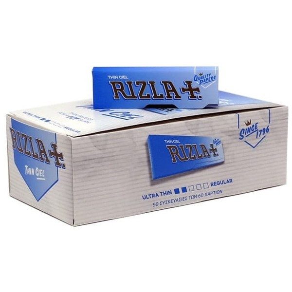 RIZLA τσιγαρόχαρτο σιέλ 50x60φ – Χαρτάκια Στριφτού