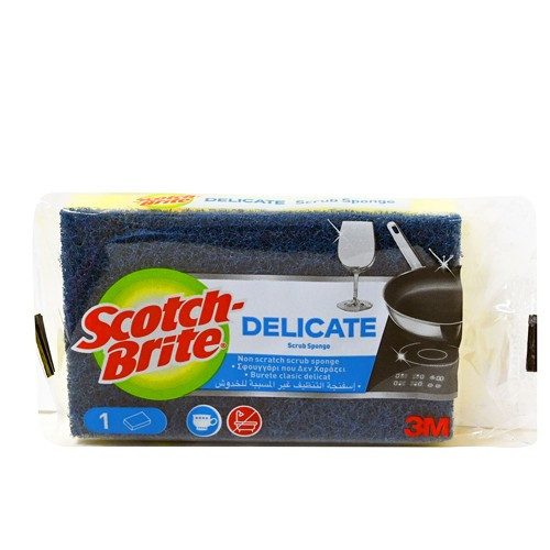 SCOTCH-BRITE σφουγγαράκι κουζίνας delicate μπλε 1τεμ – Σφουγγάρια Κουζίνας