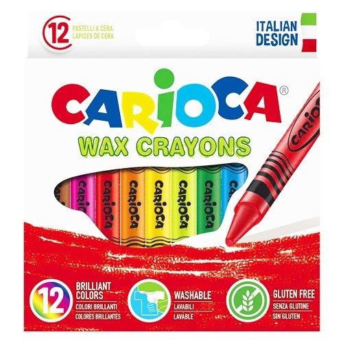 CARIOCA wax crayons σετ κηρομπογιές 12τεμ