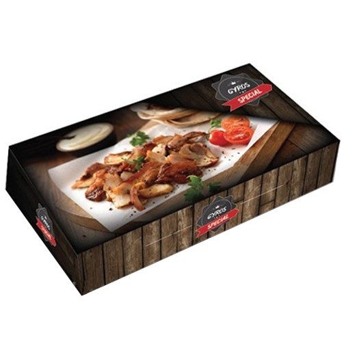 LUXURY κουτί για μερίδα γύρος 22,5x12x4,5cm 10kg – Κουτιά Τροφίμων μιας Χρήσης (Χονδρική)