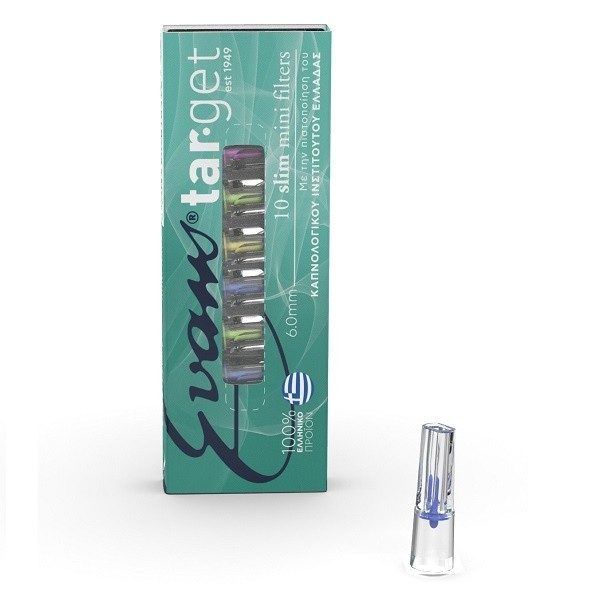 EVANS Target πιπακια 10τεμ slim – Διάφορα Αξεσουάρ Ειδών Καπνιστού