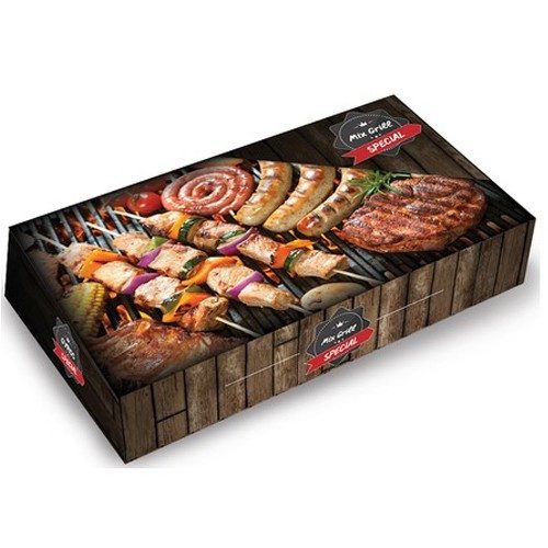 LUXURY κουτί για μερίδα mix grill 25x17,2x6,1cm 10kg – Κουτιά Τροφίμων μιας Χρήσης (Χονδρική)