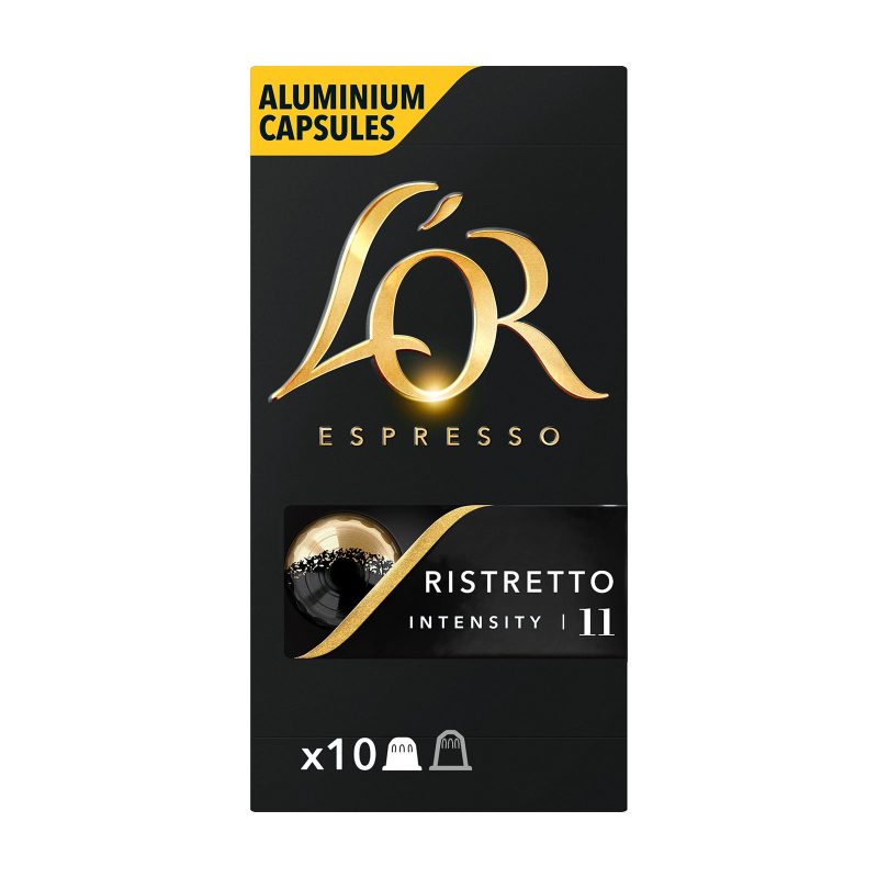 L'OR καφές espresso Ristretto σε κάψουλες συμβατές με μηχανή Nespresso 10τεμ – Κάψουλες Καφέ και Ροφημάτων