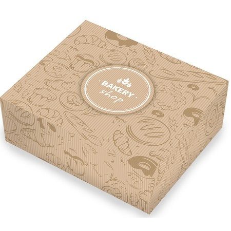 LUXURY κουτί φούρνου με σχέδιο bakery shop no2 10kg – Κουτιά Τροφίμων μιας Χρήσης (Χονδρική)