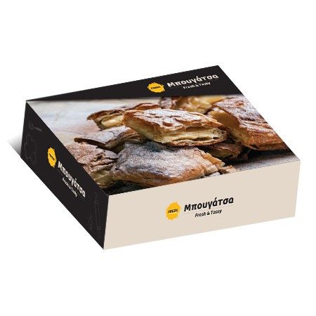 LUXURY κουτί για μπουγάτσα 14,5x13x4cm 10kg – Κουτιά Τροφίμων μιας Χρήσης (Χονδρική)