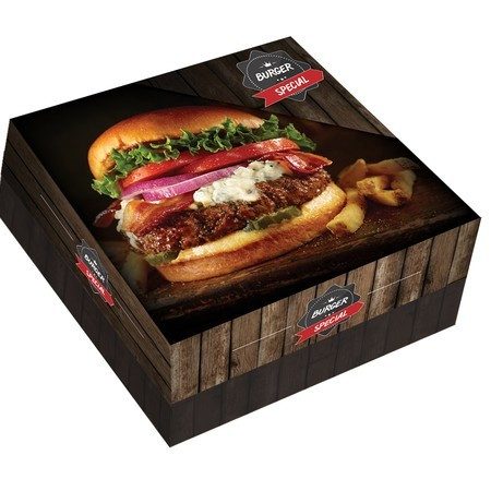 LUXURY κουτί burger 16x13x8cm 10kg – Κουτιά Τροφίμων μιας Χρήσης (Χονδρική)