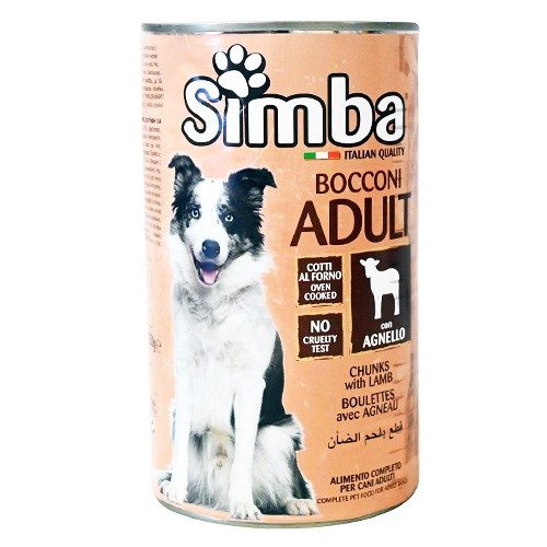SIMBA σκυλοτροφή κονσέρβα αρνί 1230gr – Υγρή Τροφή Σκύλων