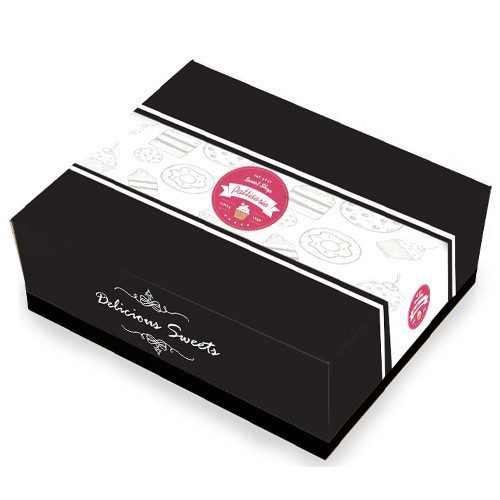 LUXURY κουτί ζαχαροπλαστείου sweet shop no8 20x20cm 10kg – Κουτιά Τροφίμων μιας Χρήσης (Χονδρική)