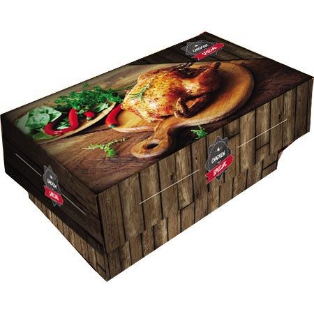 LUXURY κουτί για κοτόπουλο 24x14x10,5cm 10kg – Κουτιά Τροφίμων μιας Χρήσης (Χονδρική)