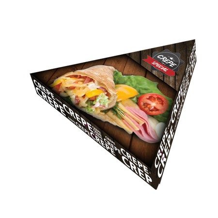 LUXURY κουτί για κρέπα ισόπλευρη 25x25x4cm 10kg – Κουτιά Τροφίμων μιας Χρήσης (Χονδρική)