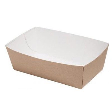 KRAFT σκαφάκι φαγητού 7x10,5x4cm 100τεμ – Kraft Boxes – Κουτιά Τροφίμων μιας Χρήσης (Χονδρική)
