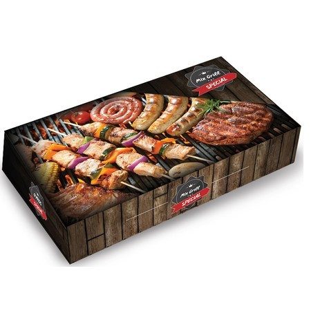 LUXURY κουτί για μερίδα mix grill 23x14x5cm 10kg – Κουτιά Τροφίμων μιας Χρήσης (Χονδρική)