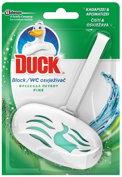 DUCK αποσμητικό τουαλέτας με θήκη πεύκο 40gr – Καθαριστικά Μπάνιου