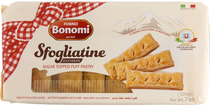 BONOMI σφολιατίνια με ζάχαρη 200gr – FORNO Bonomi – Μπισκότα