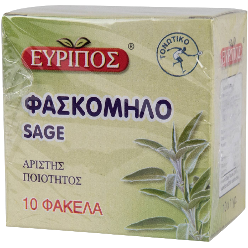 EVRIPOS αφέψημα φασκόμηλο 10x1gr – Εύριπος – Βότανα