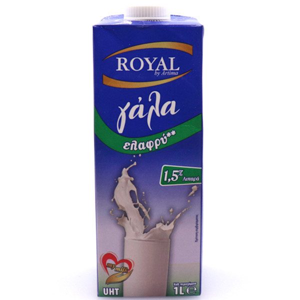 ROYAL γάλα ελαφρύ 1,5% μακράς διαρκείας 1lt – Γάλατα και Φυτικά Ροφήματα