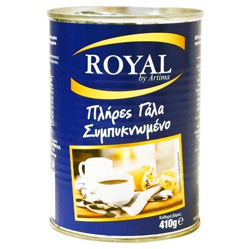 ROYAL γάλα εβαπορέ συμπυκνωμένο 410gr – Γάλατα και Φυτικά Ροφήματα