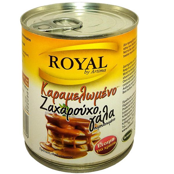 ROYAL γάλα ζαχαρούχο καραμελωμένο συμπυκνωμένο 6% λιπαρά 397gr – Γάλατα και Φυτικά Ροφήματα