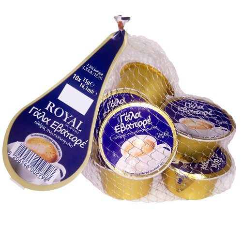 ROYAL γάλα μερίδα για καφέ 7,5% λιπαρά σε δίχτυ 10x15gr – Γάλατα και Φυτικά Ροφήματα