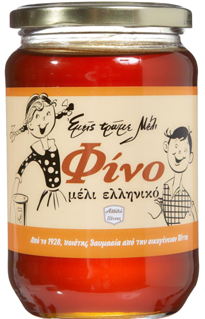 ΦΙΝΟ μέλι ελληνικό σε γυάλινο βάζο 900gr – Φίνο