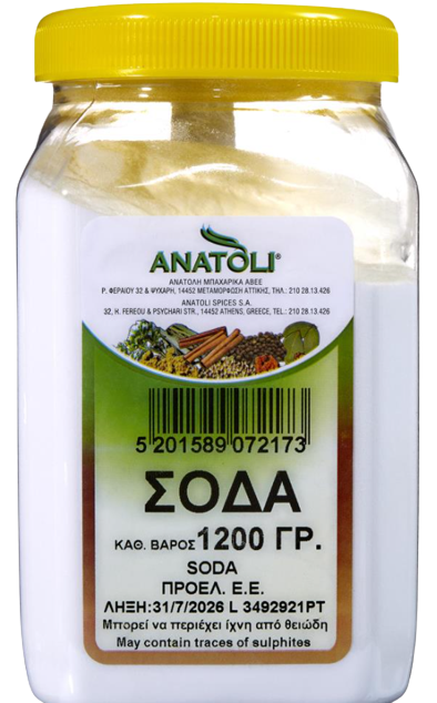 ANATOLI σόδα μαγειρική 1,2kg – Ανατολή – Υλικά Μαγειρικής