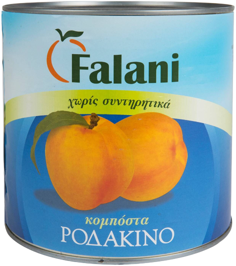 FALANI κομπόστα ροδάκινο 1,455kg – Τρόφιμα Μακράς Συντήρησης
