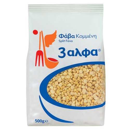3ΑΛΦΑ φάβα κομμένη 500gr – 3 Άλφα – Όσπρια