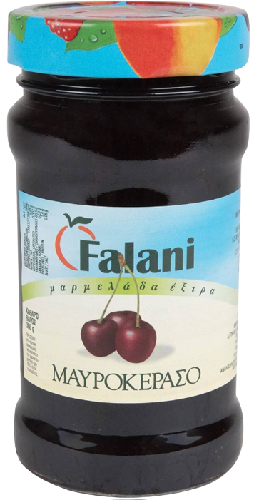 FALANI μαρμελάδα μαυροκέρασο 380gr – Μαρμελάδες