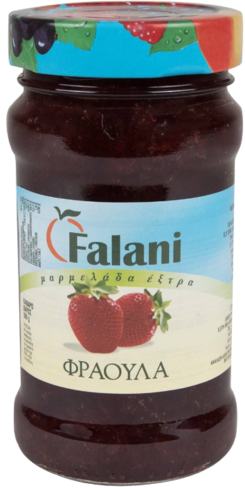 FALANI μαρμελάδα φράουλα 380gr – Μαρμελάδες