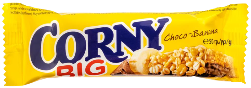 CORNY μπάρα δημητριακών με σοκολάτα και μπανάνα 50gr – Μπάρες Δημητριακών
