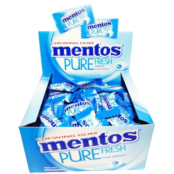 MENTOS τσίχλες pure fresh mint 100τεμ – Καραμέλες, Γλειφιτζούρια και Τσίχλες