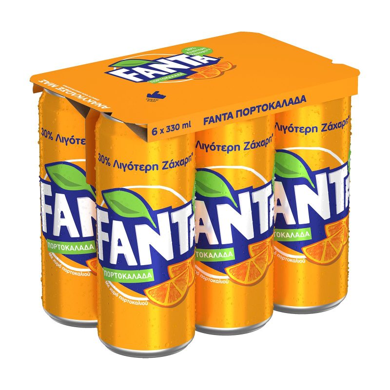FANTA αναψυκτικό πορτοκαλάδα 6x330ml – Αναψυκτικά