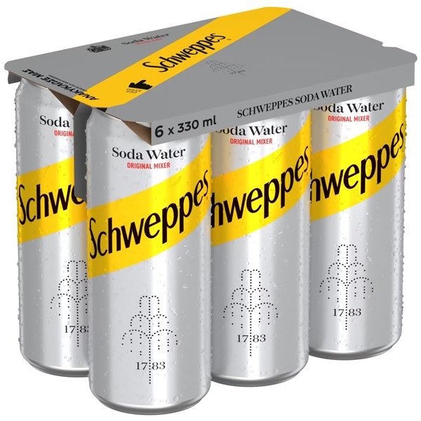 SCHWEPPES αναψυκτικό σόδα 6x330ml – Αναψυκτικά