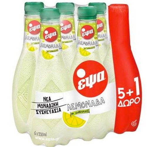 ΕΨΑ αναψυκτικό λεμονάδα μπουκάλι 6x330ml – Έψα – Αναψυκτικά