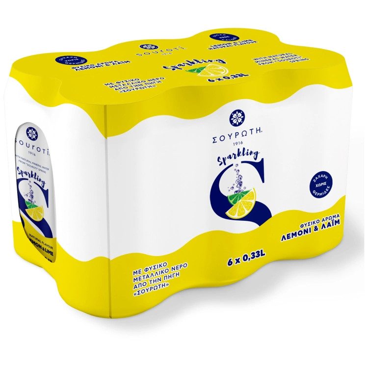 ΣΟΥΡΩΤΗ αναψυκτικό σόδα με λεμόνι 6x330ml – Σουρωτή – Αναψυκτικά